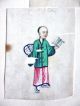 Early 19th Cent Chinese Figures/children/court/pith Paintings/colorful Paintings & Scrolls photo 3