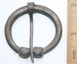 Ancient Old Ornament Bronze Omega Fibula Brooch (mcr25) photo