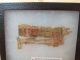 Egyptian Papyrus Fragment 4” X 2” With Glass Front Egyptian photo 1