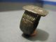 Ancient Massive Roman Bronze Ring With Decorated Cross In Bezel Wearable Roman photo 1