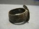 Ancient Massive Roman Bronze Ring With Decorated Cross In Bezel Wearable Roman photo 2
