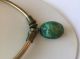 Vintage Ancient Egyptian Green Carved Scarab Beetle Pendant Necklace Egyptian photo 1