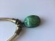 Vintage Ancient Egyptian Green Carved Scarab Beetle Pendant Necklace Egyptian photo 4