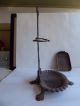 Antique Victorian Cast Iron Umbrella Fireplace Tool Holder Stand - Art Nouveau Hearth Ware photo 6