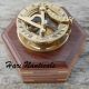 Vintage Brass West London Round Sundial Compass Brass Nautical Sundial Compass Compasses photo 3