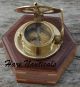 Vintage Brass West London Round Sundial Compass Brass Nautical Sundial Compass Compasses photo 4