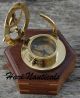 Vintage Brass West London Round Sundial Compass Brass Nautical Sundial Compass Compasses photo 6
