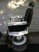 Antique Theo A Kochs Chicago Barber Tattoo Salon Chair Hydraulic Barber Chairs photo 7