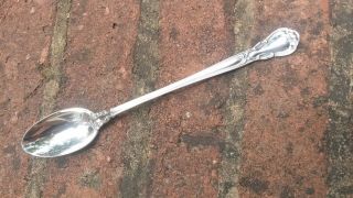 Gorham Chantilly Iced Tea Spoon Sterling Spoon.  925 photo
