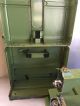 Antique Portable Elna Swiss Sewing Machine Metal With Case Green Vintage Sewing Machines photo 11