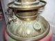 Antique Gone With The Wind Parlor Oil Converted Electric Hurricane Lamp Gwtw Lamps photo 3