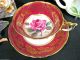 Paragon Tea Cup And Saucer Large Center Rose Red Teacup Pattern Cups & Saucers photo 2