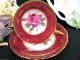 Paragon Tea Cup And Saucer Large Center Rose Red Teacup Pattern Cups & Saucers photo 4