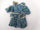 Antique Early Primitive Small Blue Calico Rag Or China Doll Dress Hand Sewn Old Primitives photo 1