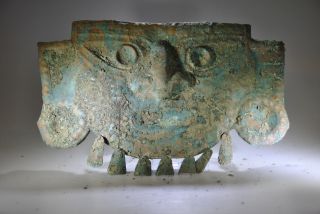 Sican Moche Lambayeque Copper Ceremonial Mask - Circa 750 - 1375 A.  D.  (i) photo