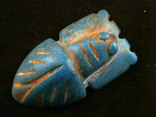 Great Chinese Turquoise Hongshan Culture Cicada Pendant S016 photo