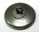 Antique Steel Cup Button W/ Cut Steel Crescent Moon & Star - 5/8 