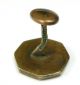 Antique Brass Sporting Button - Cuff Link Fox Head Design - 11/16 