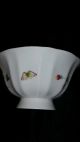 Vintage English Porcelain Pedestal Bowl Strawberries/butterflies Bowls photo 3