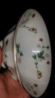 Vintage English Porcelain Pedestal Bowl Strawberries/butterflies Bowls photo 6