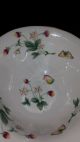 Vintage English Porcelain Pedestal Bowl Strawberries/butterflies Bowls photo 7