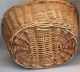 Vintage Antique Large Gathering Basket Twig Vine W/ Twisted Handle Primitives photo 10