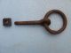 Vintage Hand Forged Iron Hitching Post Ring Horse Tie Rusty Door Pull Barn Find Primitives photo 1