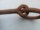 Vintage Hand Forged Iron Hitching Post Ring Horse Tie Rusty Door Pull Barn Find Primitives photo 3