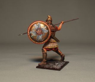 Hoplite A Heavily Armed Warrior.  Ancient Greece.  Vii Century Bc photo