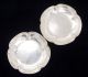 Antique Early 20c Pair Sterling Silver Arts Crafts Hammered Kalo Butter Pats Other Antique Sterling Silver photo 2