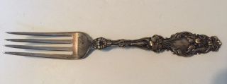 Sterling Silver Dinner Fork Monogrammed Cleveland 1 - 1 - 04 Cowell & Hubbard Co. photo