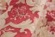 Antique Art Nouveau Red Ground Fabric Material Cotton Printed French Old Pillow Art Nouveau photo 3