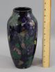 Antique 10in Royal Stanley Ware Jacobean Art Pottery Vase,  Grapes & Vines Arts & Crafts Movement photo 1