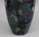 Antique 10in Royal Stanley Ware Jacobean Art Pottery Vase,  Grapes & Vines Arts & Crafts Movement photo 4