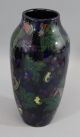 Antique 10in Royal Stanley Ware Jacobean Art Pottery Vase,  Grapes & Vines Arts & Crafts Movement photo 5