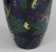 Antique 10in Royal Stanley Ware Jacobean Art Pottery Vase,  Grapes & Vines Arts & Crafts Movement photo 6