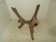 Antique Primitive Cast Iron Hot Water Tank Stand Rustic Farm Plant Stand Garden photo 5
