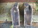 Antique Pair Victorian Corbels Brackets Architectural Salvage Chippy Paint Wood Corbels photo 8