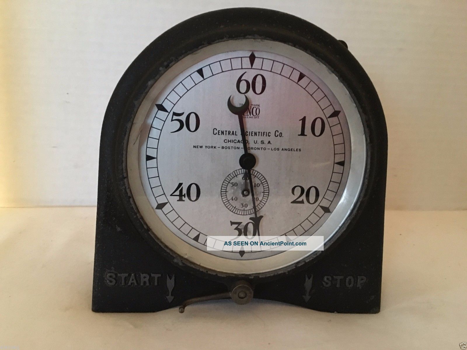 Antique Central Scientific Laboratory Timer Clock 1910 - 20 Industrial,  Steam Punk Other Antique Science Equip photo
