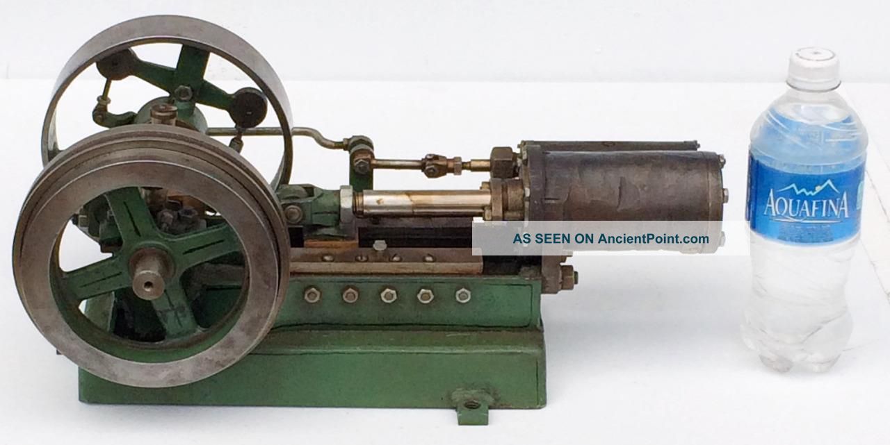 Outstanding,  Small & Early Stationary Horizontal Single Cylinder Steam Engine Nr Engineering photo