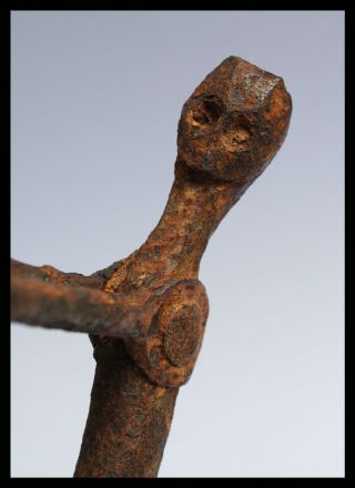 A Lobi Iron Animal Altar Figure With Human Face,  From Burkina Faso photo