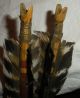 Antique C.  1870s Plains Native American Indian Arrows W/ Arrowheads & Paint Vafo Native American photo 4