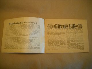 Dr.  Miles Tonic Antique 32 Pg Booklet Remedies Chromo Circus Life Binghamton Ny photo