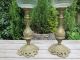 A Lovely Heavy Brass Antique Oil Lamps Lamps photo 3