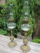 A Lovely Heavy Brass Antique Oil Lamps Lamps photo 4