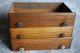 Vintage (3) Oak Wood/tin Cabinet/chest Drawers/crafts - Parts - Repurposing Post-1950 photo 2