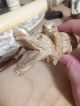Well - Carved Meiji Era Snake Wrapped Around Crocodile Netsuke photo 5