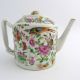 19th Century Chinese Canton Rose Mandarin Porcelain Tea Pot Pots photo 4
