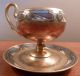 Signed Antique Gold - Encrusted With Art Deco Designs Pedestal Cup And Saucer Cups & Saucers photo 3