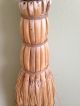 Vtg Berea Ky Artisan Handmade Straw Broom Curved Wooden Handle 1970s Hearth Ware photo 1